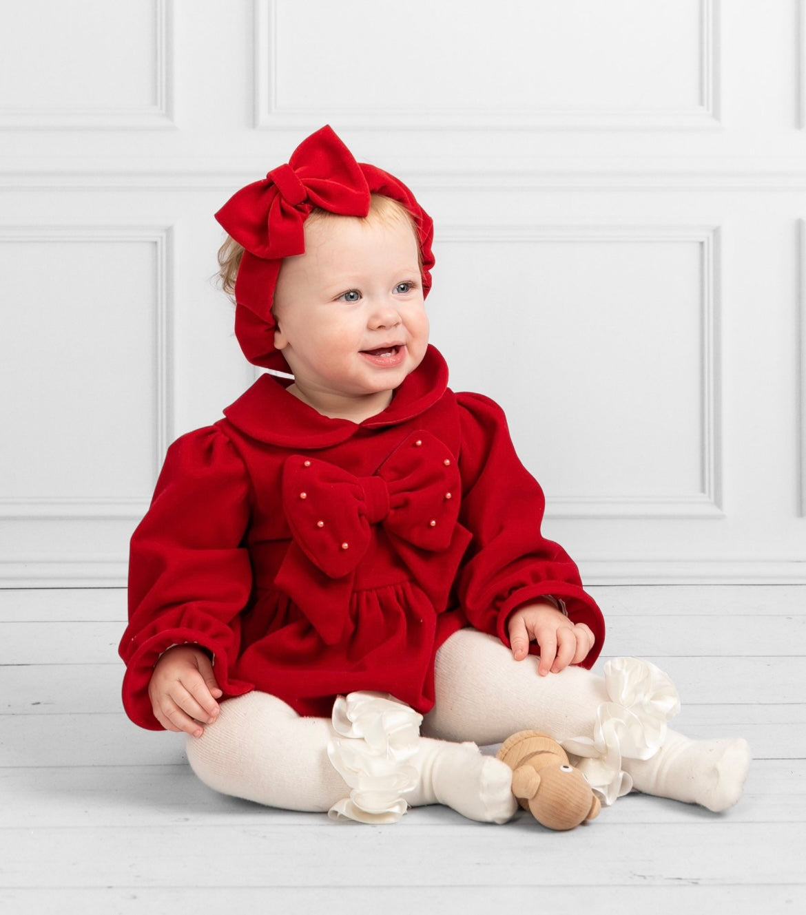 CARAMELO- Frill Bow romper