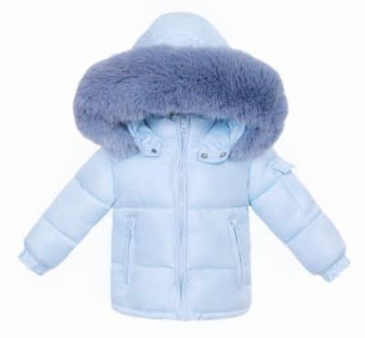 WEE ME- Puffa coat (Blue)