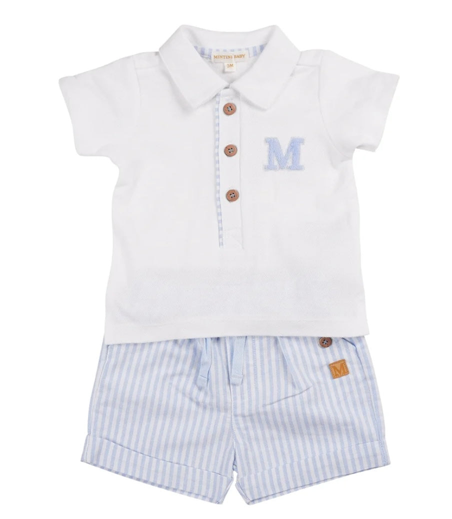 MINTINI- MB6316- Stripe short set