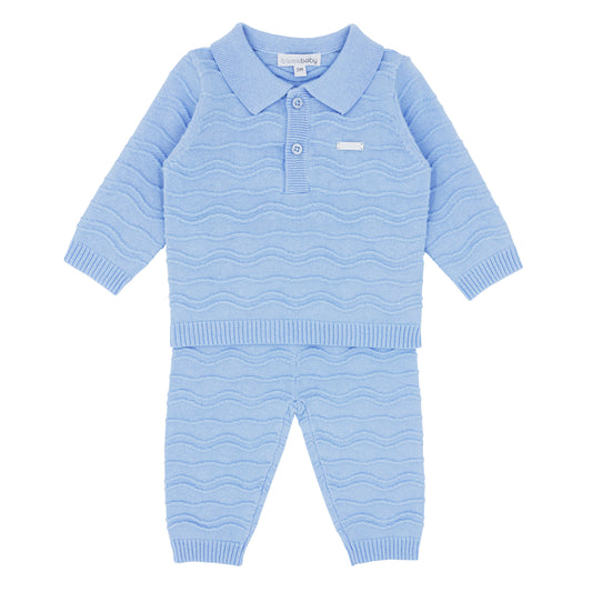 BLUES BABY- Knit set ( Blue)