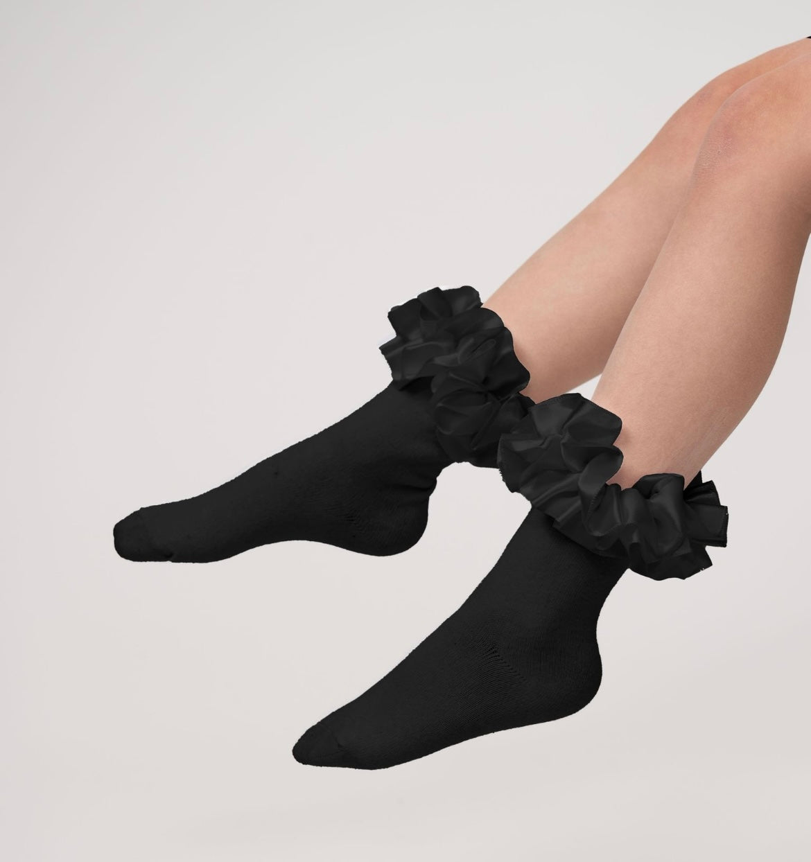 CARAMELO- Ankle tutu sock ( Black)