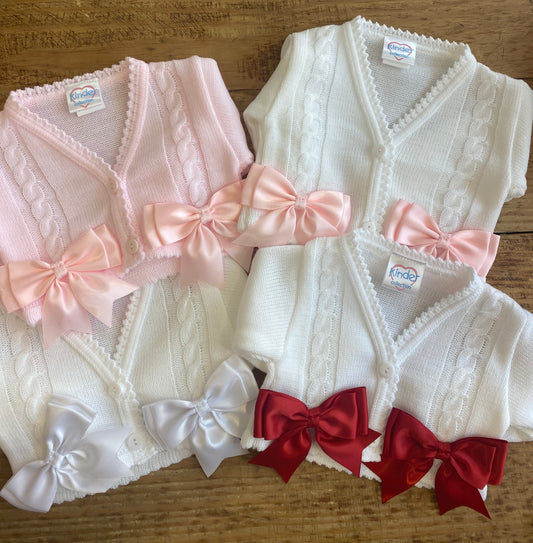 Kinder- Bow Cardigans