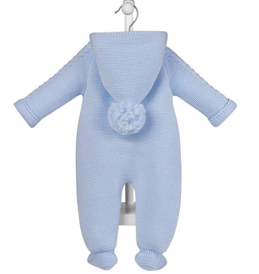 DANDELION- Knitted pram suit (BLUE)