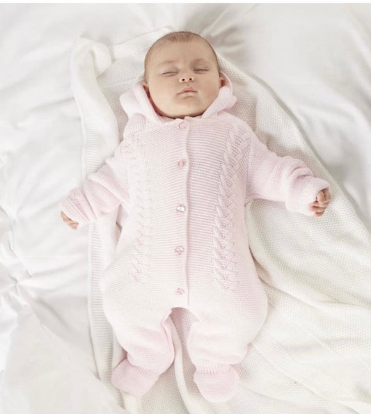 DANDELION- knitted pramsuit ( PINK)